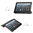 Case2go - Tablet hoes geschikt voor Amazon Fire 8 HD (2022) - 8 Inch Tri-fold cover - Met Touchpad &amp; Stand functie - Eenhoorn