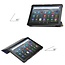 Case2go - Tablet hoes geschikt voor Amazon Fire 8 HD (2022) - 8 Inch Tri-fold cover - Met Touchpad &amp; Stand functie - Sterrenhemel