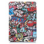 Case2go - Tablet hoes geschikt voor Amazon Fire 8 HD (2022) - 8 Inch Tri-fold cover - Met Touchpad &amp; Stand functie - Grafitti