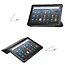 Case2go - Tablet hoes geschikt voor Amazon Fire 8 HD (2022) - 8 Inch Tri-fold cover - Met Touchpad &amp; Stand functie - Don't Touch Me