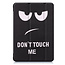 Case2go - Tablet hoes geschikt voor Amazon Fire 8 HD (2022) - 8 Inch Tri-fold cover - Met Touchpad &amp; Stand functie - Don't Touch Me