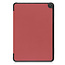 Case2go - Tablet hoes geschikt voor Amazon Fire 8 HD (2022) - 8 Inch Tri-fold cover - Met Touchpad &amp; Stand functie - Donker Rood