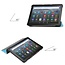 Case2go - Tablet hoes geschikt voor Amazon Fire 8 HD (2022) - 8 Inch Tri-fold cover - Met Touchpad &amp; Stand functie - Licht Blauw