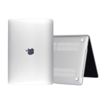 HardShell - Jacket Laptopcase geschikt voor Macbook 13.3Pro (2018&2020) - Clip-on Laptop Case - Carbon Fiber Hard Cover - Transparant