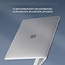 HardShell - Jacket Laptopcase geschikt voor Macbook 13.3Pro (2018&2020) - Clip-on Laptop Case - Carbon Fiber Hard Cover - Transparant