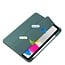 Case2go - Tablet hoes geschikt voor Apple iPad 10 10.9 (2022) - Transparante Case - Tri-fold Back Cover - Met Pencil Houder en Auto Wake/Sleep functie - Donker Groen