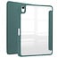 Case2go - Tablet hoes geschikt voor Apple iPad 10 10.9 (2022) - Transparante Case - Tri-fold Back Cover - Met Pencil Houder en Auto Wake/Sleep functie - Donker Groen