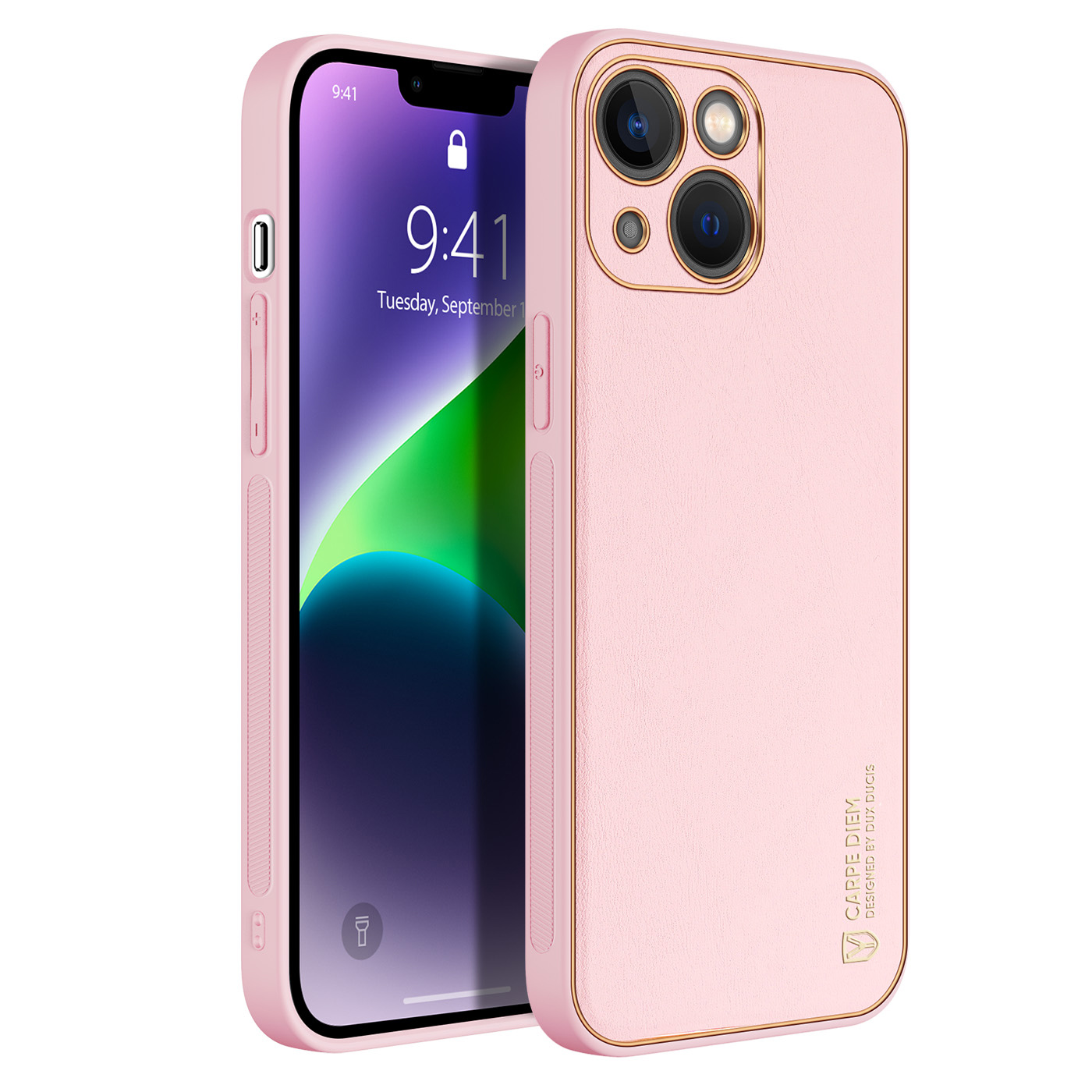 Dux Ducis - Telefoonhoesje geschikt voor iPhone 14 Plus - Yolo serie - Roze afbeelding