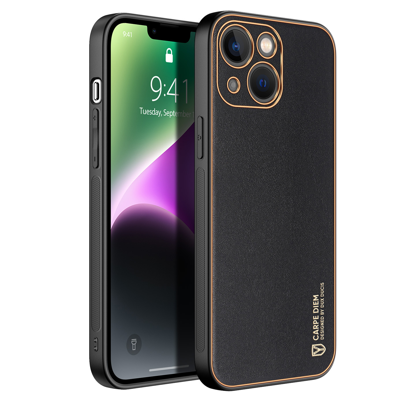 Dux Ducis - Telefoonhoesje geschikt voor iPhone 14 - Yolo serie - Zwart afbeelding