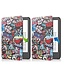 Case2go - E-reader Hoes geschikt voor Amazon Kindle 11 (2022) - Tri-fold Cover - Auto/Wake functie - Grafitti