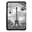 Case2go - E-reader Hoes geschikt voor Amazon Kindle 11 (2022) - Tri-fold Cover - Auto/Wake functie - Eiffeltoren