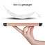 Case2go - E-reader Hoes geschikt voor Amazon Kindle 11 (2022) - 6 Inch - Tri-fold Cover - Auto/Wake functie - Rose Gold