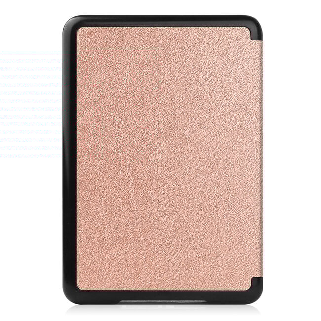 Case2go - E-reader Hoes geschikt voor Amazon Kindle 11 (2022) - 6 Inch - Tri-fold Cover - Auto/Wake functie - Rose Gold