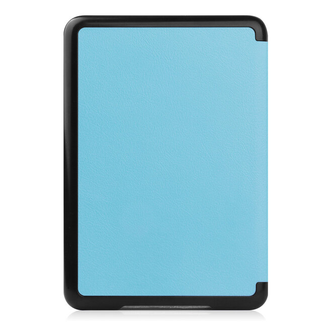 Case2go - E-reader Hoes geschikt voor Amazon Kindle 11 (2022) - 6 Inch - Tri-fold Cover - Auto/Wake functie - Licht Blauw