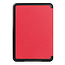 Case2go - E-reader Hoes geschikt voor Amazon Kindle 11 (2022) - 6 Inch - Tri-fold Cover - Auto/Wake functie - Rood