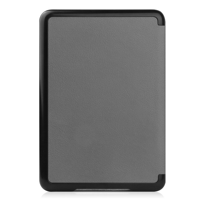 Case2go - E-reader Hoes geschikt voor Amazon Kindle 11 (2022) - 6 Inch - Tri-fold Cover - Auto/Wake functie - Grijs