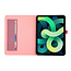 Case2go - Tablet hoes geschikt voor iPad 10 10.9 (2022) - Bookcase van spijkerstof met magneetsluiting en pasjeshouder - Roze
