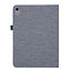 Case2go - Tablet hoes geschikt voor iPad 10 10.9 (2022) - Bookcase van spijkerstof met magneetsluiting en pasjeshouder - Blauw