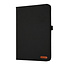Case2go - Tablet hoes geschikt voor iPad 10 10.9 (2022) - Bookcase van spijkerstof met magneetsluiting en pasjeshouder - Zwart