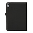 Case2go - Tablet hoes geschikt voor iPad 10 10.9 (2022) - Bookcase van spijkerstof met magneetsluiting en pasjeshouder - Zwart