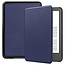 Case2go - E-reader Hoes geschikt voor Amazon Kindle 11 (2022) - Tri-fold Cover - Auto/Wake functie - Donker Blauw