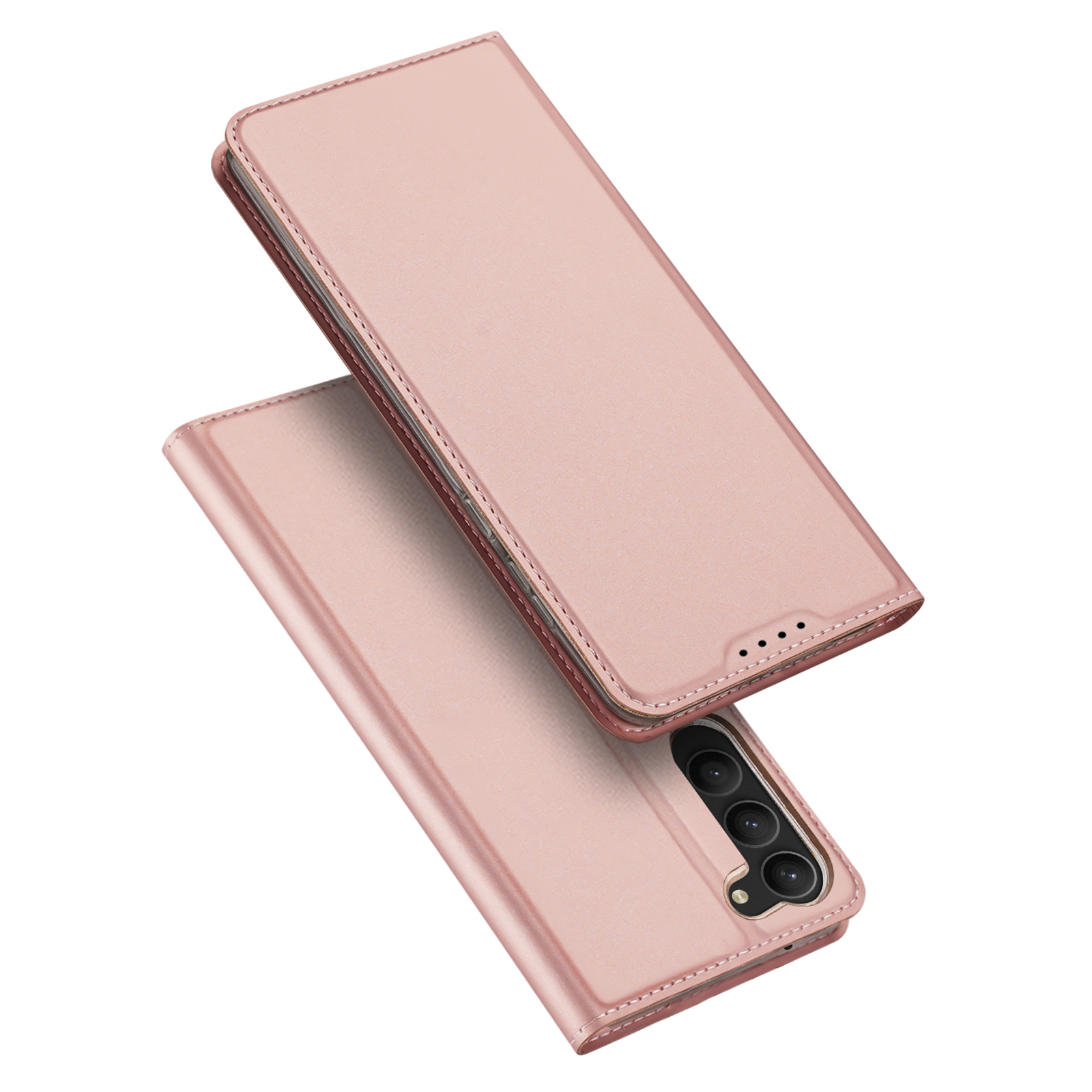 Telefoon hoesje geschikt voor Samsung Galaxy S23 Plus 5G - Dux Ducis Skin Pro  Book case - Roze afbeelding