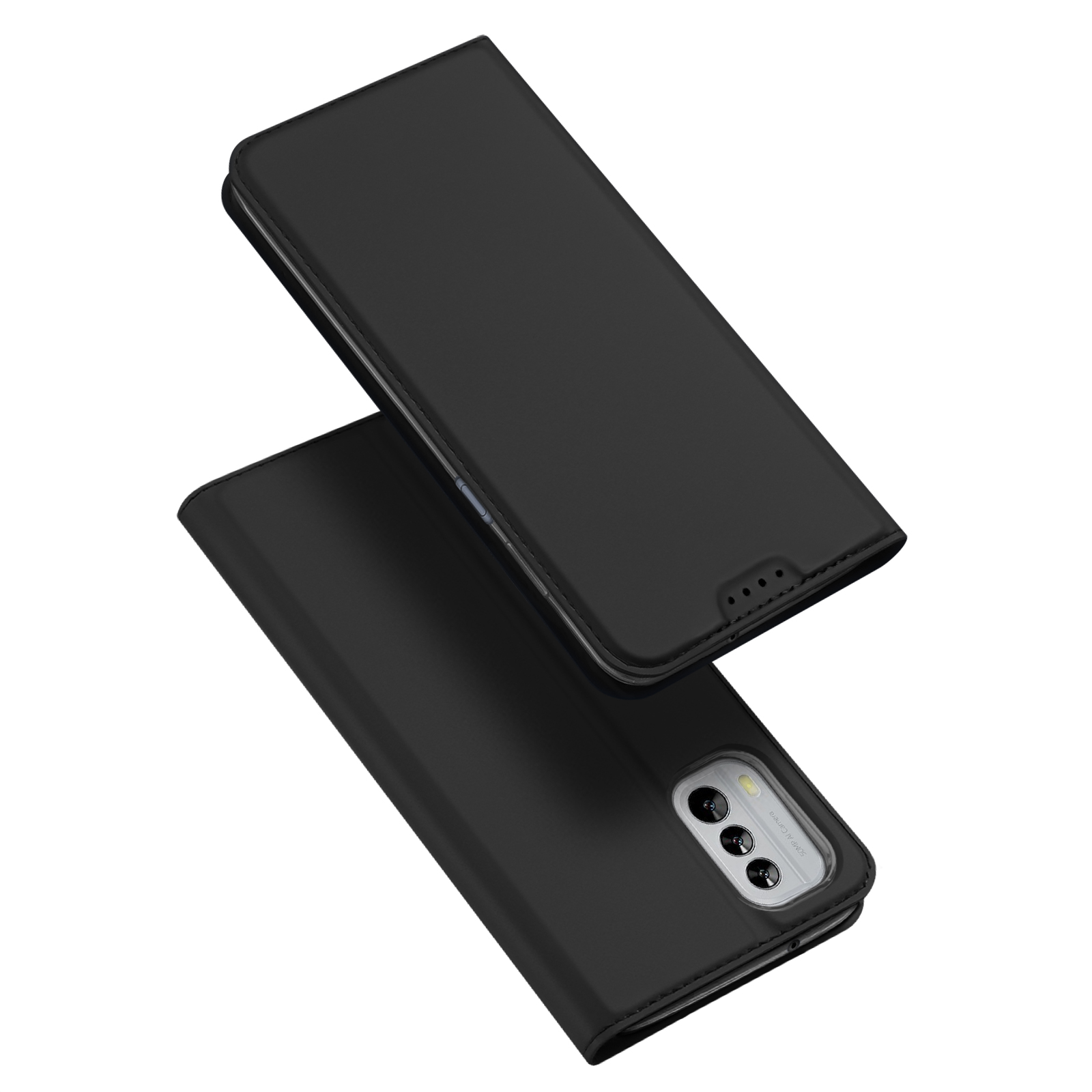 Telefoon hoesje geschikt voor Nokia G60 - Dux Ducis Skin Pro  Book case - Zwart afbeelding