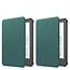 Case2go - Hoes geschikt voor Amazon Kindle 11 (2022) - TPU Book Case - Auto/Wake functie - Donker Groen