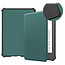 Case2go - Hoes geschikt voor Amazon Kindle 11 (2022) - TPU Book Case - Auto/Wake functie - Donker Groen