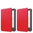 Case2go - Hoes geschikt voor Amazon Kindle 11 (2022) - TPU Book Case - Auto/Wake functie - Rood
