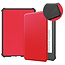 Case2go - Hoes geschikt voor Amazon Kindle 11 (2022) - TPU Book Case - Auto/Wake functie - Rood