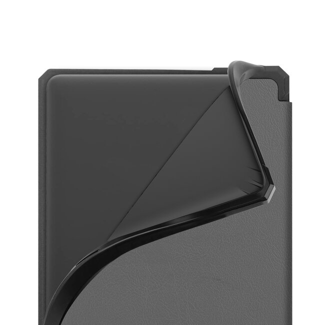 Case2go - Hoes geschikt voor Amazon Kindle 11 (2022) - TPU Book Case - Auto/Wake functie - Grijs