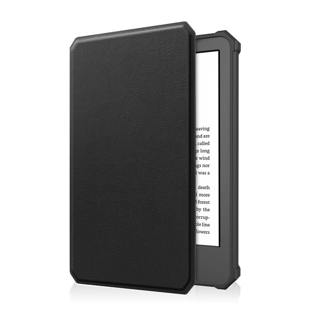 Case2go - Hoes geschikt voor Amazon Kindle 11 (2022) - TPU Book Case - Auto/Wake functie - Zwart