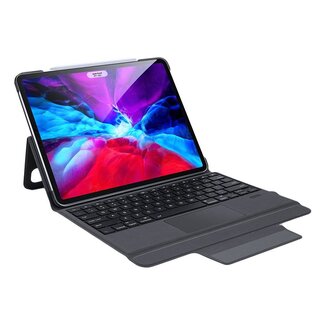 Dux Ducis - Toetsenbord Hoes geschikt voor Apple iPad Pro 12.9 (2022) - Bluetooth toetsenbord hoes - QWERTY layout - Magneetsluiting - Sleep/Wake-up functie - Zwart