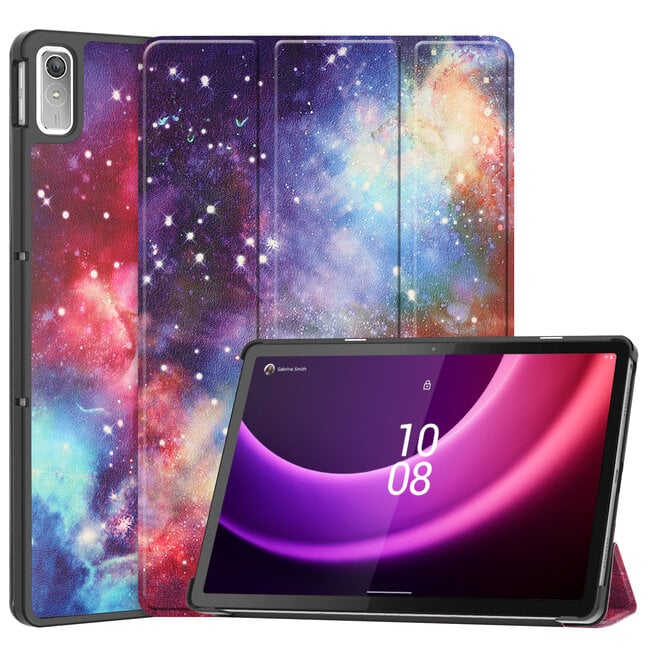 Case2go - Tablet hoes geschikt voor Lenovo Tab P11 - 2de Generatie (2022) - 11.5 inch - Book Case met Auto/Wake Functie - Galaxy