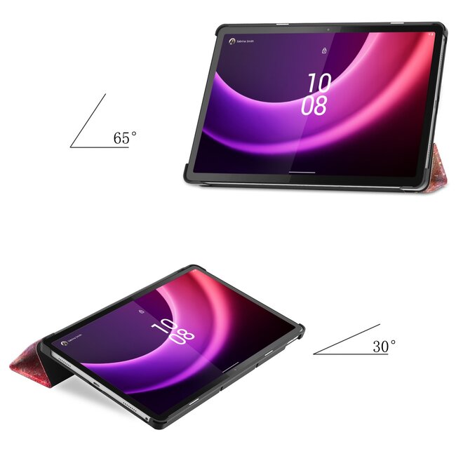 Case2go - Tablet hoes geschikt voor Lenovo Tab P11 - 2de Generatie (2022) - 11.5 inch - Book Case met Auto/Wake Functie - Galaxy