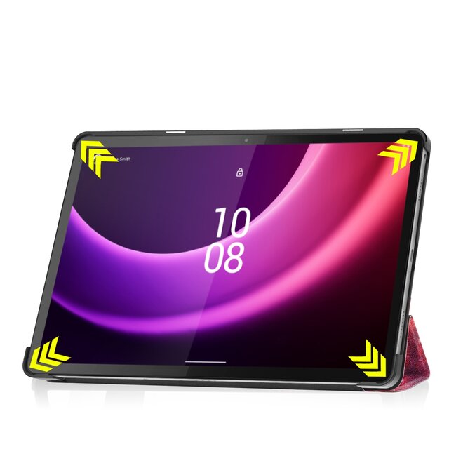 Case2go - Tablet hoes geschikt voor Lenovo Tab P11 - 2de Generatie (2022) - 11.5 inch - Book Case met Auto/Wake Functie - Galaxy