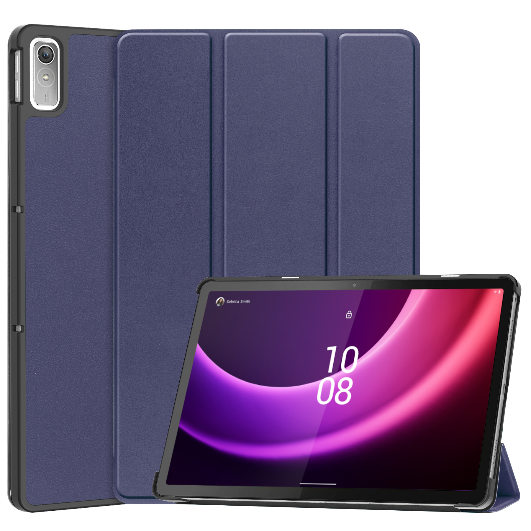 Case2go - Tablet hoes geschikt voor Lenovo Tab P11 - 2de Generatie (2022) - 11.5 inch - Book Case met Auto/Wake Functie - Donker Blauw afbeelding