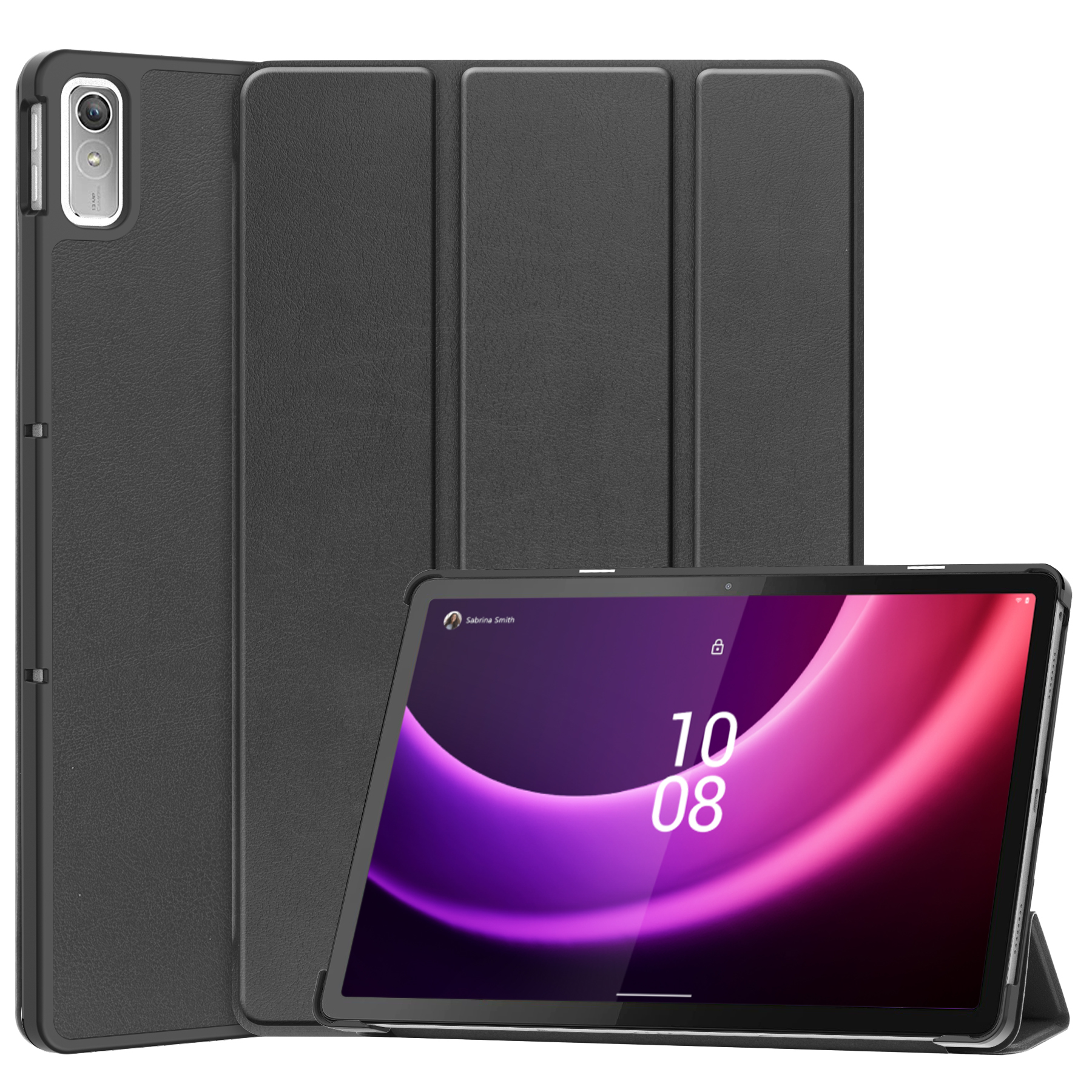 Case2go - Tablet hoes geschikt voor Lenovo Tab P11 - 2de Generatie (2022) - 11.5 inch - Book Case met Auto/Wake Functie - Zwart afbeelding