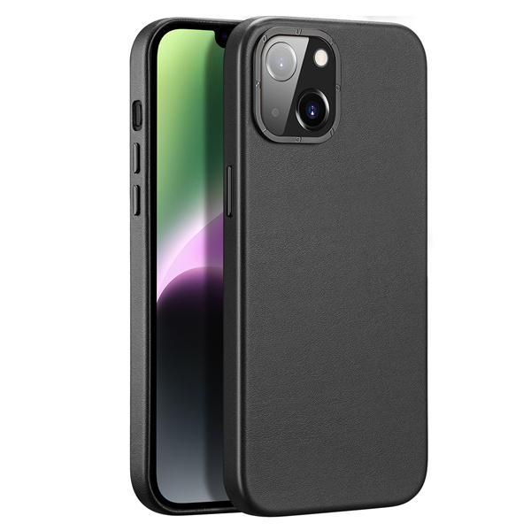 Dux Ducis - Telefoonhoesje geschikt voor Apple iPhone 14 - Grit Series Back Cover - Zwart afbeelding