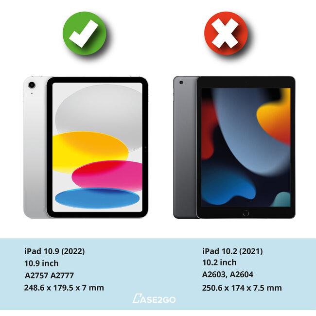 Bluetooth Toetsenbord hoes geschikt voor Apple iPad 10 10.9 Inch (2022) - QWERTY Toetsenbord met verlichting - Pencil houder - Touchpad - Goud