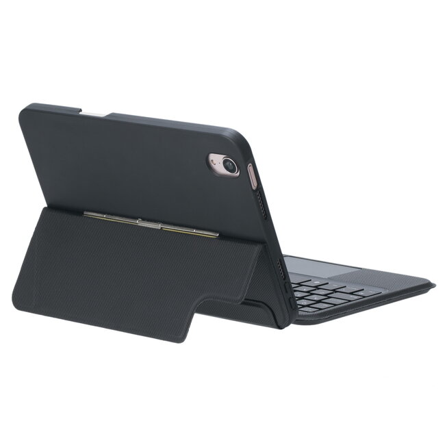 Case2go - Bluetooth Toetsenbord hoes geschikt voor Apple iPad Mini 7 / Mini 6 - Toetsenbordverlichting - Touchpad - QWERTY - Zwart