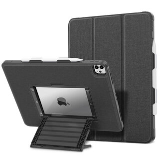 Case2go Tablet hoes geschikt voor Apple iPad Pro 11 (2022 / 2021 / 2020 / 2018) - Book Case met verstelbare standaard - Cover met pencil houder - Zwart