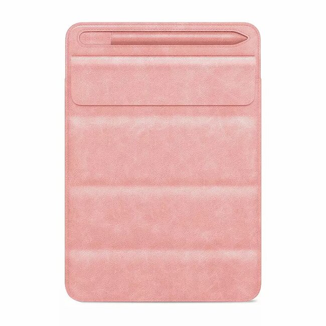 Tablet hoes geschikt voor Apple iPad 9.7 tot 12.9 inch - Universele tablet sleeve met pencil houder - Multifunctionele tablet houder - Roze