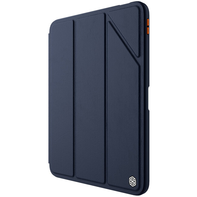 Nillkin - Tablethoes geschikt voor Apple iPad Mini 6 (2021) / Mini 7 (2024) - iPad hoes Met Sleep/Wake-up Functie - Trifold Hoes - Met Pencil Houder en Stand functie - Donker Blauw