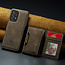 CaseMe - Telefoonhoesje geschikt voor Samsung Galaxy A33 - Back Cover - Met Magnetische Pasjeshouder - Bruin