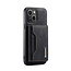 CaseMe - Telefoonhoesje geschikt voor iPhone 14 Plus - Back Cover - Met Magnetische Pasjeshouder - Zwart