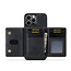 CaseMe - Telefoonhoesje geschikt voor iPhone 14 Pro - Back Cover - Met Magnetische Pasjeshouder - Zwart