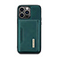 CaseMe - Telefoonhoesje geschikt voor iPhone 14 Pro - Back Cover - Met Magnetische Pasjeshouder - Groen