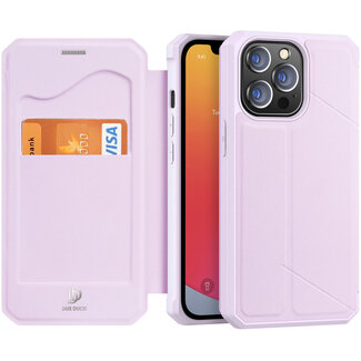Dux Ducis - Hoesje voor iPhone 13 Pro Max - Skin X Wallet Case - Roze